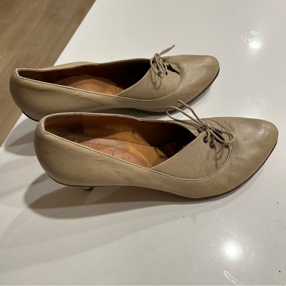 COCLICO Tan Leather Heels
